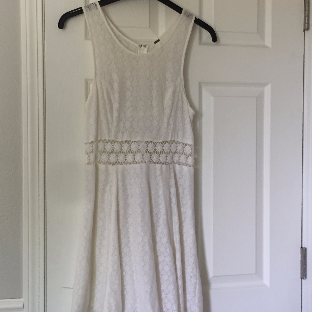 Free People White Floral Dress